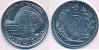 Türkei 5 Lira Türkiye Cumhuriyet Bes Lira Kalkinma icin Balikcilik -