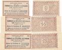 Belgien 3 x Coupon für Tramways ( 1915/19/20) -