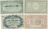 Frankreich Bon de Monnaie und Bon Communal 1 francs -