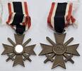 3. Reich, Deutschland, Wehrmacht 2. Weltkrieg Militaria Ehrenzeichen Abzeichen Kriegsverdienstkreuz Kreuz mit Schwertern, HK, 2. Klasse -