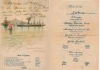 Kaiserreich Deutsches Reich Deutschland Passagierschiff Cap Roca org. Menü Speisekarte -
