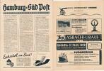 3. Reich, Deutschland Passagierschiff Monte Rosa Hamburg-Süd Post, drahtlose Nachrichten -