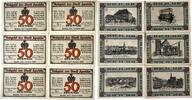 Deutschland, Deutsches Reich 6 x 50 Pfennig 6 x Notgeldschein, Notgeld der Stadt Apolda -