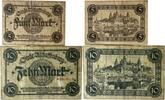 Deutschland, Deutsches Reich 5,10 Pfennig 2 x Notgeldschein, Stadt Aschaffenburg -