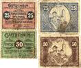 Deutschland, Deutsches Reich 25, 50 Pfennig 2 x Notgeldschein, Der Stadtgemeinde Bautzen -