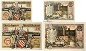 Deutschland, Deutsches Reich 25 Pfennig, 2 Mark 2 x Notgeldschein, Stadt Beckum -