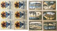 Deutschland, Deutsches Reich 6 x 75 Pfennig 6 x Notgeld, Hamburg,Berlin,Bremen, Deutsch-Hanseatischer Kolonialgedenktag -