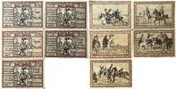 Deutschland, Deutsches Reich 1,2 Mark, 25,50,75 Pfennig 5 x Notgeldschein, Notgeld Belgard Pommern -