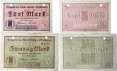 Deutschland, Deutsches Reich 5, 20 Mark 2 x Notgeldschein, Notgeld der Stadt Ahlen(Westfalen) -