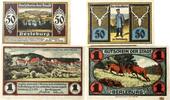 Deutschland, Deutsches Reich 1 Mark, 50 Pfennig 2 x Notgeldschein, Stadt Berleburg, Westfalen -