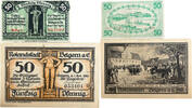 Deutschland, Deutsches Reich 2 x 50 Pfennig 2 x Notgeldschein, Notgeld der Stadt Belgern -