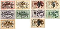 Deutschland, Deutsches Reich 2 x 10, 3 x 25 Pfennig 5 x Notgeldschein, STADTSPARKASSE BIELEFELD -