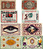 Deutschland, Deutsches Reich 1, 2, 5 Mark, 50 Pfennig 4 x Notgeldschein, Stadtsparkasse Bielefeld -
