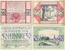 Deutschland, Deutsches Reich 25, 50 Pfennig 2 x Notgeldschein, Bitterfeld, Sachsen-Anhalt -