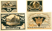 Deutschland, Deutsches Reich 25,50 Pfennig 2 x Notgeldschein, Boizenburg in Mecklenburg -
