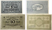 Deutschland, Deutsches Reich 5, 10 Pfennig 2 x Notgeldschein, Stadt und Landkreis Bonn Siegkreis -