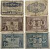 Deutschland, Deutsches Reich 5, 2 x 10 Pfennig 3 x Notgeldschein, Stadt Bunzlau, Schlesien -