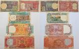 Indien 1, 2, 5, 10, 20 Rupees Banknote 5 Stück -