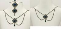 Silberschmuck 925er Silber Trachtenschmuck Set, Halskette und Armband set -