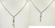 Silberschmuck 925er Silber Silberhalskette mit vogelkäfig- Anhänger, Silber Halskette -