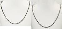 Silberschmuck 925er Silber Sterling Silber Halskette, Seilkette -