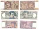 Frankreich 20-50-100 Francs um 1990 -
