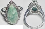  Silberschmuck 925er Silber Silberring mit gr&uuml;nem Stein ,Damenring Silbe... 65,00 EUR  + 6,00 EUR frais d'envoi