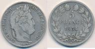 Frankreich 5 Francs Louis Philippe I.,Prägung BB ( Strassburg ) -