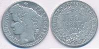 Frankreich 50 Centimes Cereskopf, Prägung A Paris -