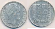 Frankreich 20 Francs Marianne 1929-1938 Turin Ag -