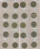 Frankreich Lot von 10 Münzen 20 Francs aus den Jahren 1950/51/52/53 z.T. mit B -
