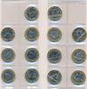Frankreich 10 Francs Lot 7 Münzen Génie, Paris, 1988/89/90/91/92/95 -