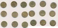 Frankreich 50 Centimes Münzen Lot 9 x 50 Centimes Paris 1931 1932 1933 1939 1940 1936 1937 1938 1941 -