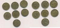 Frankreich 20 Francs Münzenlot Lot 7 x 20 Francs 1950 1951 1951 B 1952 1952 B 1953 1953 B -