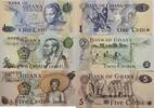 Ghana 1, 2, 5 Cedi 1977, 1978 Banknoten 3 St&uuml;ck Lot unc, unc- 11,00 EUR  + 6,00 EUR frais d'envoi