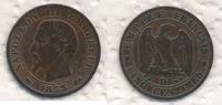 Frankreich Cinq Centimes Napoleon III, D = Lyon -