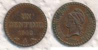 Frankreich UN Centime SECOND REPUBLIC A = Paris -