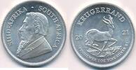 S&uuml;dafrika 999er Silber M&uuml;nze 2021 Kr&uuml;gerrand Silberm&uuml;nze 1 Unze unc 89,00 EUR  + 6,00 EUR frais d'envoi