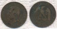 Frankreich 10 Centimes Napoleon III., Lille ( W ) -