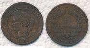 Frankreich 10 Centimes Cereskopf, Prägung A Paris, 3. Republik -
