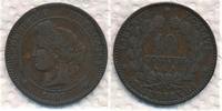 Frankreich 10 Centimes Cereskopf, Prägung A Paris -