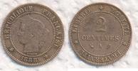 Frankreich 2 Centimes Cereskopf, Prägung A Paris Cérès III REPUBLIC -