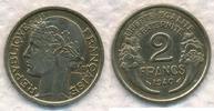Frankreich 2 Francs TYPE MORLON -