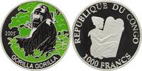 Kongo, 1000 Francs, 2005, Gorilla, *477* pp 70,00 EUR  + 8,50 EUR frais d'envoi