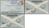 Briefmarken Brasilien 1934 Aerolloyd Iguassu Brief Sao Paulo Rio du Sul Flugpost / -