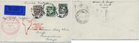 Briefmarken Zeppelin 1932 Irland 4. Südamerikafahrt Anschlußflug Berlin Recife Si 157 / -