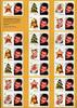 Briefmarken Australien Weihnachten 3316-3320 I BD Grußmarken Bogen Postfrisch MNH RAR -
