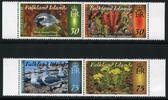 Briefmarken Falklandinseln Flora Fauna IV Vögel Pflanzen Blüten Birds Blossoms MNH -