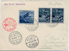 Briefmarken Zeppelin 1930 Liechtenstein Schweizfahrt Vaduz Genf Zürich Basel PK Si 86 / -