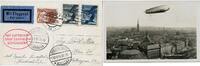 Briefmarken Zeppelin 1931 Österreich Öhringen Wien Frankfurt/Main F´hafen Wien Si 128 / -